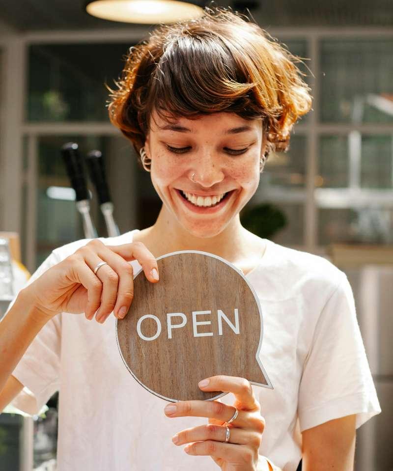 open sesame message picture beautiful woman